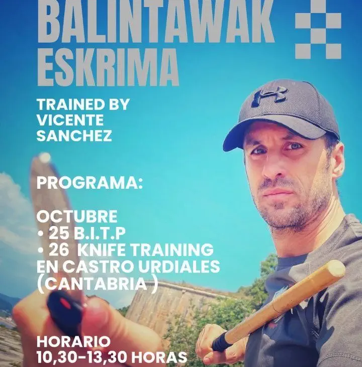 cursos de niveles y cuchillo Octubre 2025 balintawak combat system eskrima Castro-Urdiales