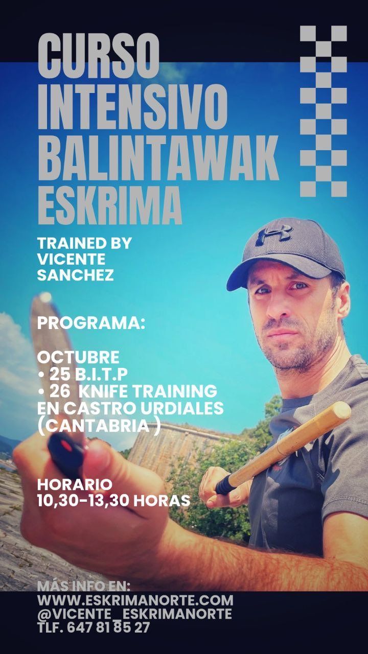 Curso de niveles Balintawak Combat System -cuchillo-knife- Octubre 2025