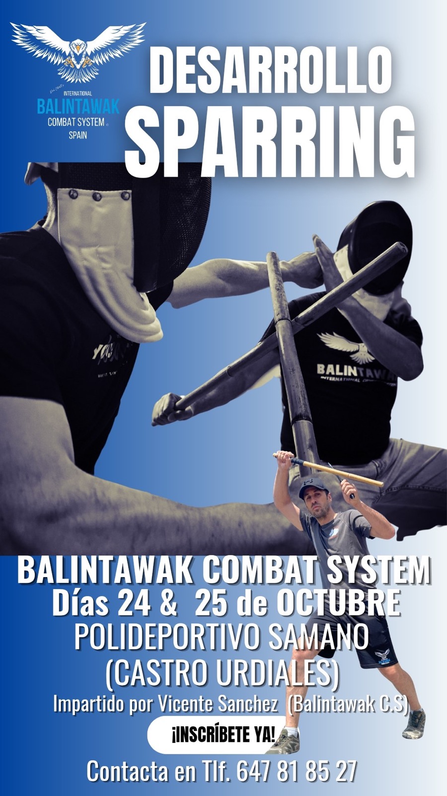 Sparring Balintawak Combat System kali eskrima 24 y 25 Octubre 2026 Castro-Urdiales